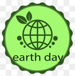 世界地球日矢量化标签