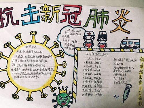 城东小学抗击疫情手抄报展示