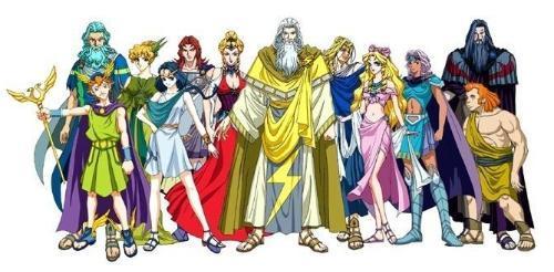 希腊神话十二主神简笔画