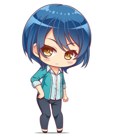 q版的动漫人物大眼睛萌萌哒