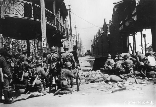 历史照片:1937年淞沪会战的中日军人