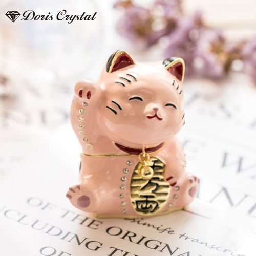 doriscrystal,crystalclear doriscrystal朵利丝珠宝首饰盒礼盒装精致招财猫咪送女生生日结婚520