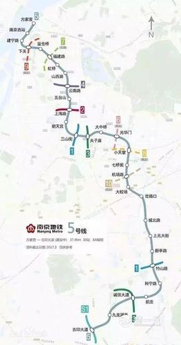 南京地铁5号线最新线路图