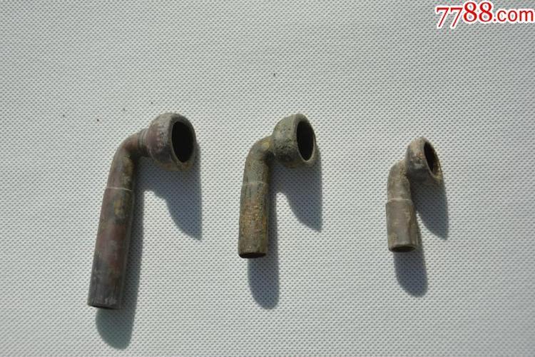 清代老铜烟嘴3个老铜件