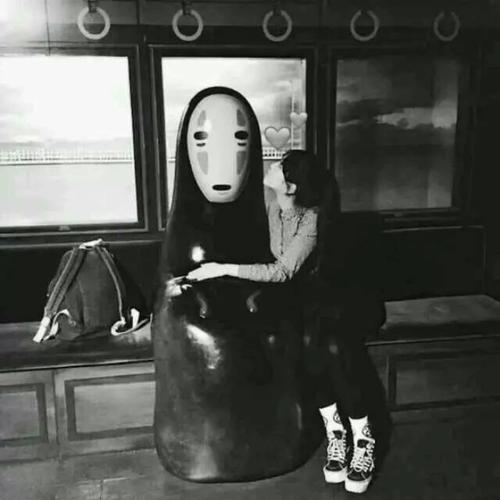 黑白.无脸男.女.