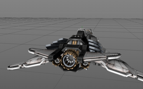 星际迷航star trek喷射推进式科幻宇宙飞船cinema4d模型