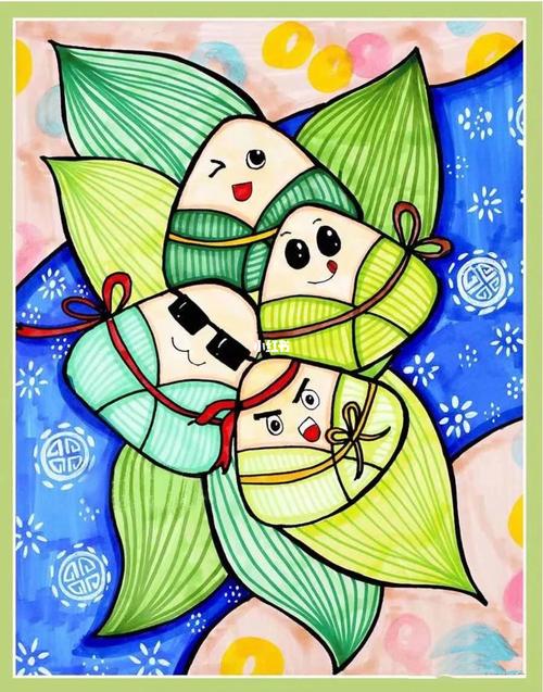 端午节儿童画,粽子儿童画划龙舟儿童画简单_儿童画_端午节去哪玩_粽子