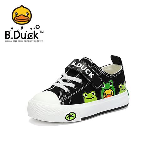 bduck小黄鸭儿童春秋新款帆布鞋