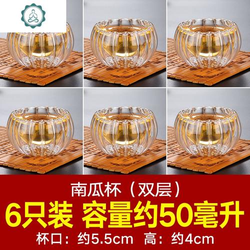 耐热玻璃杯功夫茶具家用玻璃茶碗小品茗杯单层茶杯子透明带把水杯封后