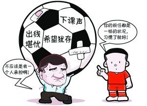 漫画体坛:国足好不凄凉