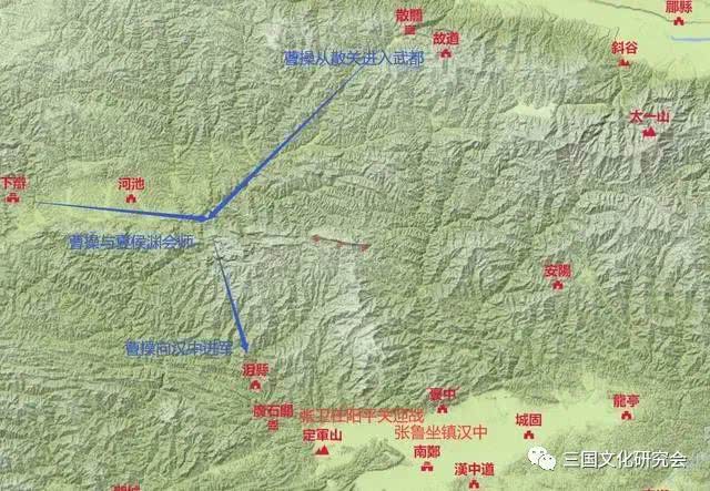 建安十九年,曹操讨伐汉中,在武都与夏侯渊会师
