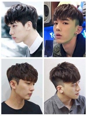 假发男短发纹理烫男士假发帅气韩版假头发自然蓬松真发头顶补发片