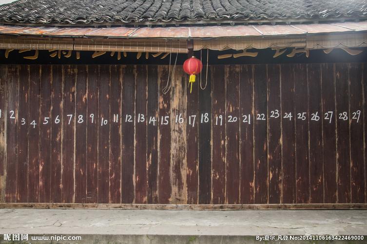 古老店铺门板图片