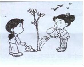 植树节作文100字_二年级看图写话_看图作文网