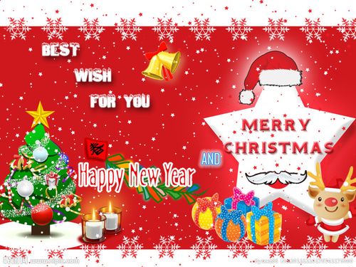 圣诞元旦图 merry christmas happy new year 圣诞节 节日素材 源文件
