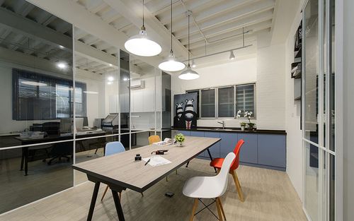 100平小工作室装修设计案例-郑州专业工作室装修公司