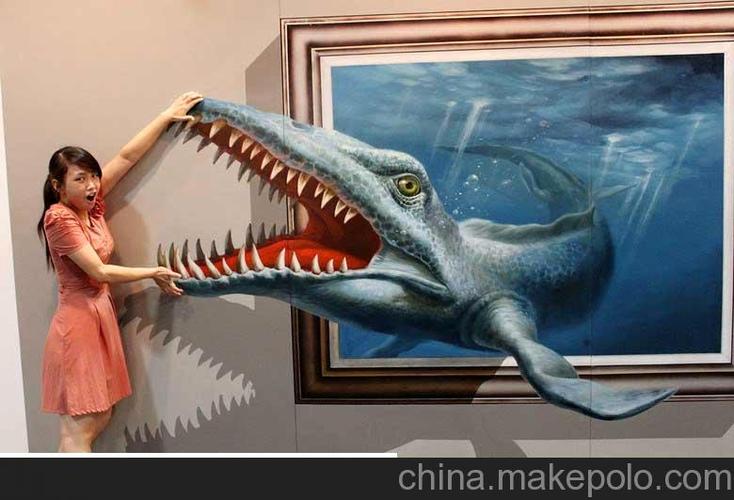 供应最震撼的手绘壁画3d艺术立体画