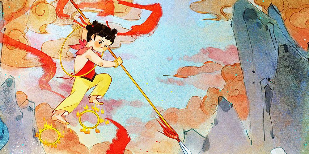 中国神话故事系列插画