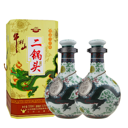 53°牛栏山二锅头珍品三十青龙500ml(2瓶装)