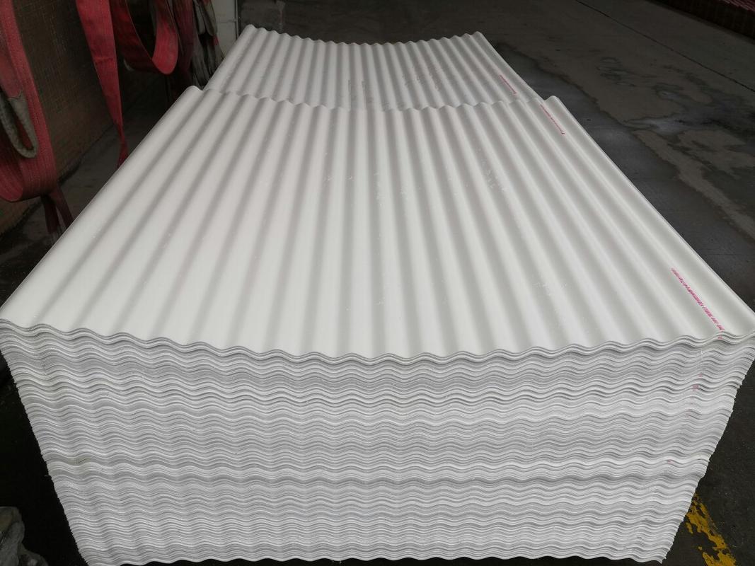 佛山厂家直销pvc防腐屋顶胶瓦屋面彩钢瓦钢结构厂房隔热波纹瓦片