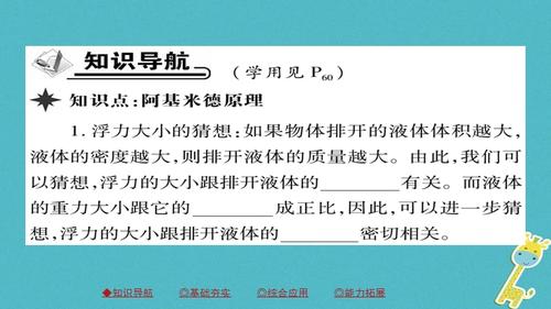 八年级物理下册第10章第2节阿基米德原理习题课件(新版)新人教版.ppt