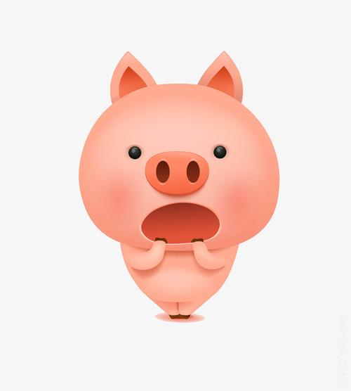 卡通创意招财猪png下载