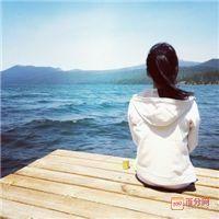 qq头像女生背影海边