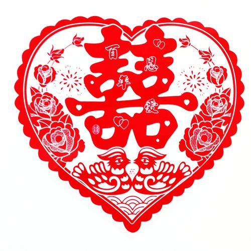 剪纸窗花 亮光喜 静电喜字   上一个 下一个> 适合贴在透明或者白底的