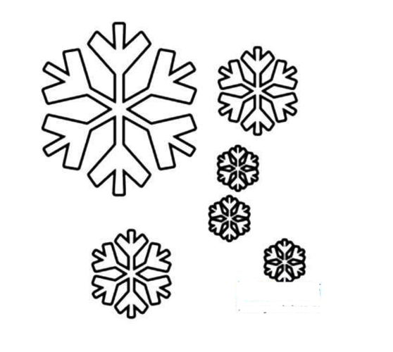 怎么画雪花简笔画图片