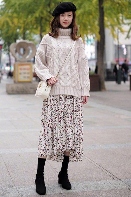 屁股大的女人, 秋天穿毛衣配这3条"半身裙", 穿出高级