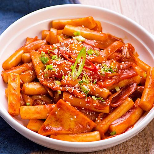 延边美食韩式炒年糕条韩国炒年糕 韩式辣炒年糕条 火锅年糕送酱商品