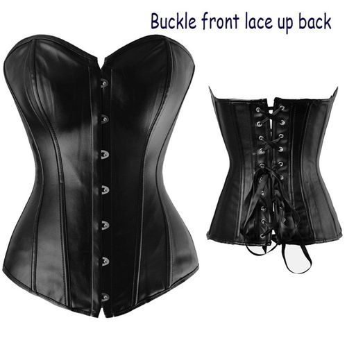 leather corset faux