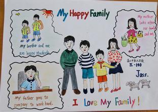 有关my family的英语手抄报 春节的英语手抄报