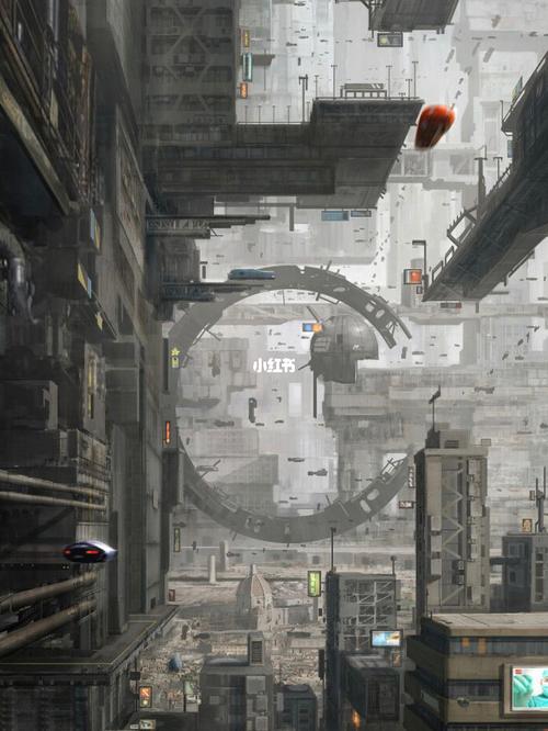 未来科技感城市04赛博时代插画0615素材分享