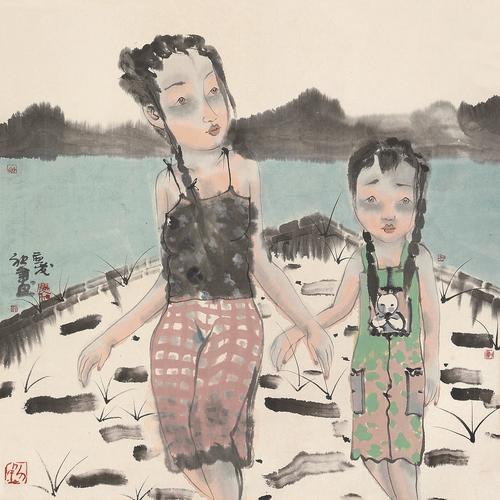 0265   刘庆和  少女图
