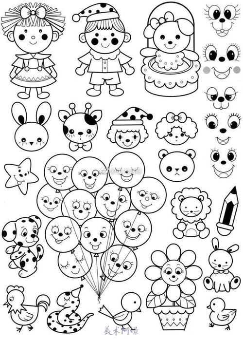 漫画,简笔卡通画##卡通画##少儿美术##儿童绘画