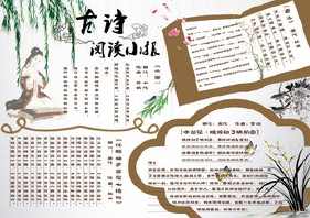 学习古典文学手抄报 经典文化手抄报