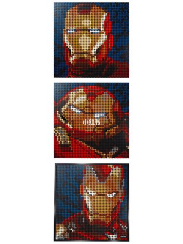 lego乐高art系列之钢铁侠像素画96_乐高怎么样_钢铁侠_动画_漫威