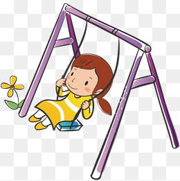"荡秋千 卡通"