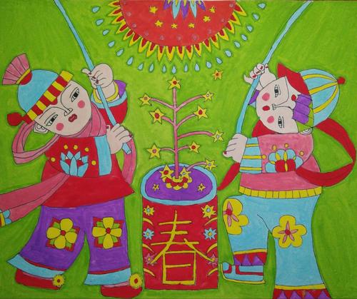 画纸上的盛宴——光华书画艺术工作室 春节美术特色作业(一)