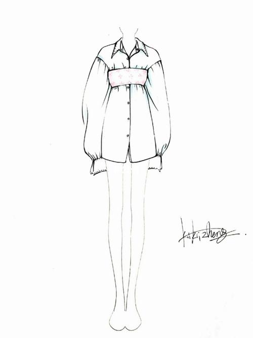 衬衫手绘_手绘_衬衫_服装设计_服装设计手绘_知识_艺术