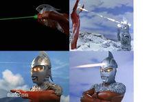 艾梅利姆觉醒光线 使被加南星人操纵了电子头脑的乌英达姆复原的艾梅