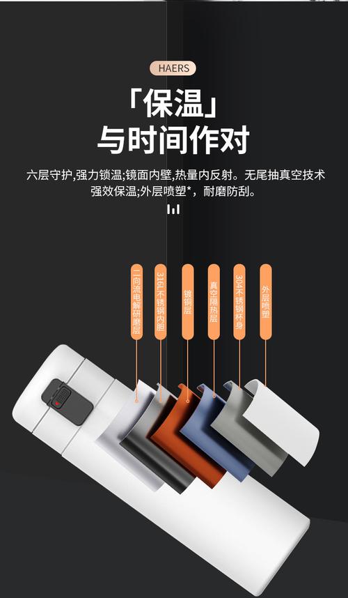 华为智选哈尔斯智能水杯华为数显保温杯12小时适用瓶