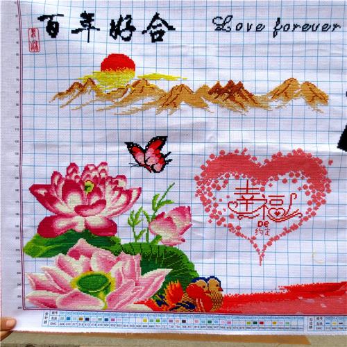 十字绣成品手工百年好合客厅新款婚庆欧式十字绣成品
