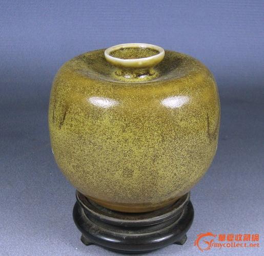 清茶叶末釉苹果尊-清茶叶末釉苹果尊价格-清茶叶末釉