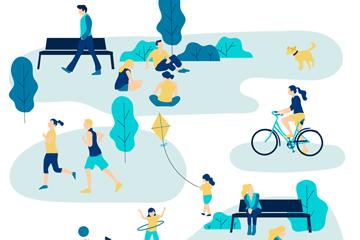 创意公园休闲人群betway体育开户