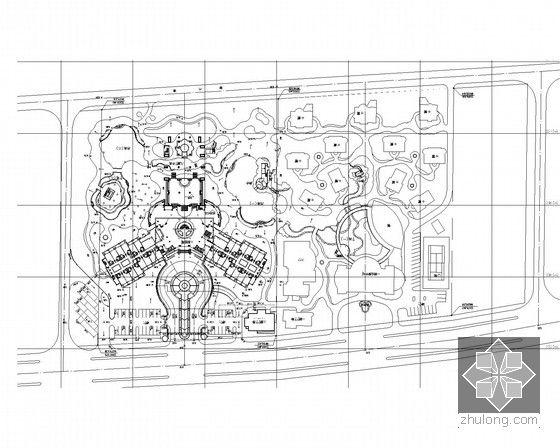 [图块/节点]景观竖向设计施工图范例