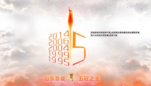 山东鲁能中国足协杯夺冠海报设计