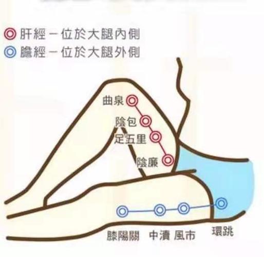 推肝经——睡前腿上十几遍,做梦都是香的 坐在床上,右腿向前伸直