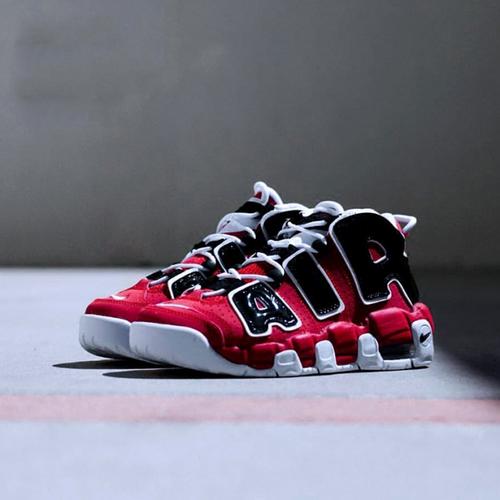 nike more uptempo 大air 皮蓬 黑红 公牛